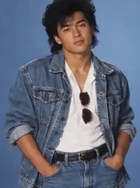 AI-generated portrait of a man in a light denim jacket over a white T-shirt with jeans
